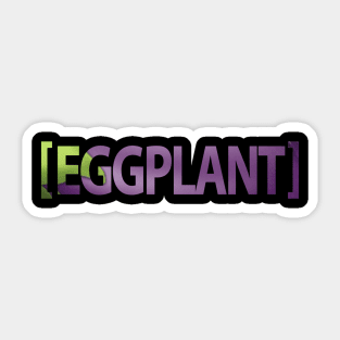 Eggplant Emoji Design Sticker